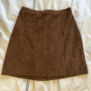 Abercrombie vegan suede mini skirt